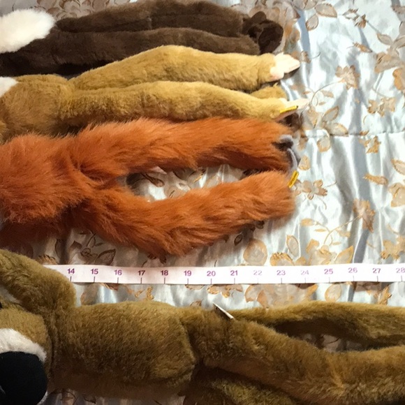 4 long plush stuffed hanging monkeys stuffed velcro hands Wild Republic Aurora - Picture 10 of 15